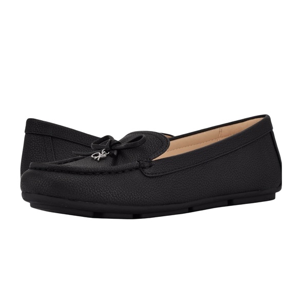 CALVIN KLEIN • Linca Loafer Black Flats - Picture 2 of 5